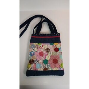 Vintage Patchwork Quilted Crossbody/Clutch Purse Vibrant Country Chic